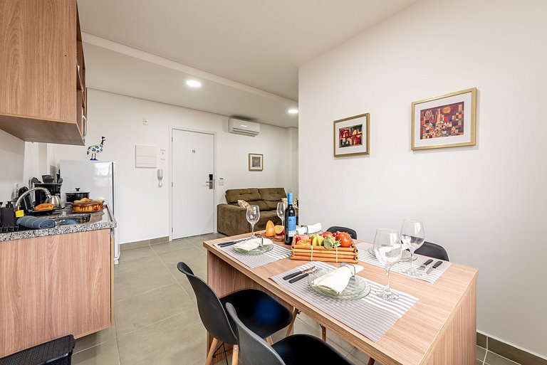 Apê Completo em SBC | Piscina + Vaga + AC e Wi-Fi