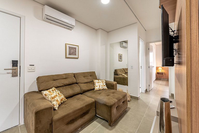 Apê Completo em SBC | Piscina + Vaga + AC e Wi-Fi