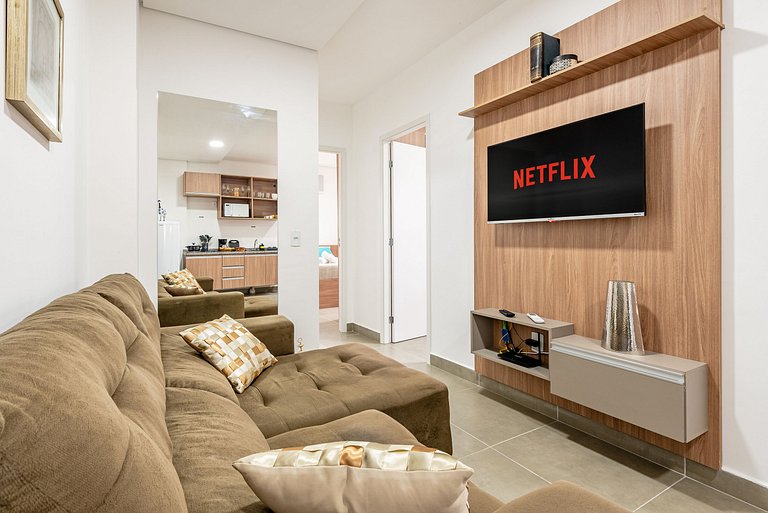 Apê Completo em SBC | Piscina + Vaga + AC e Wi-Fi