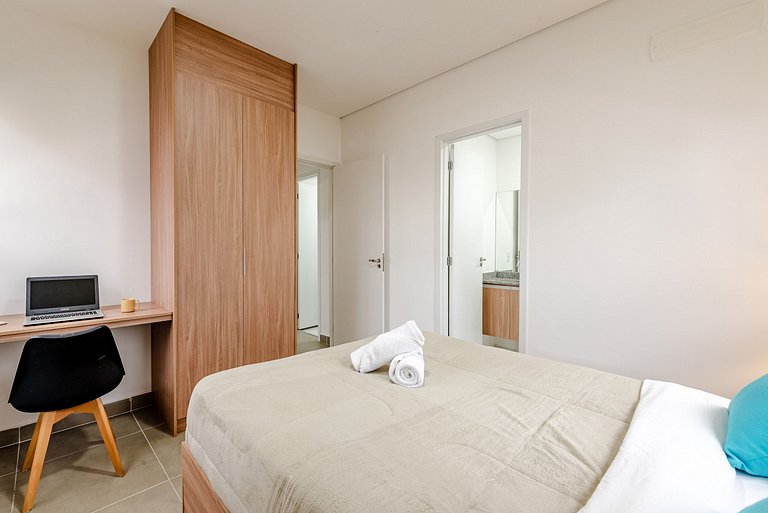 Apê Completo em SBC | Piscina + Vaga + AC e Wi-Fi