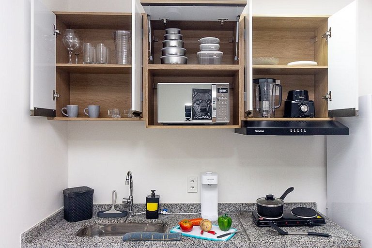 Apê no Centro SBC | Ar, Piscina, Academia e Vaga