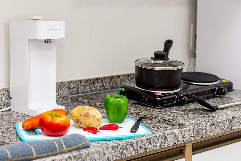 Apê no Centro SBC | Ar, Piscina, Academia e Vaga