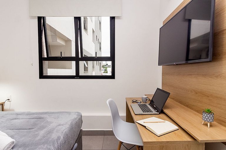 Apê no Centro SBC | Ar, Piscina, Academia e Vaga