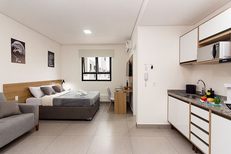 Apê no Centro SBC | Ar, Piscina, Academia e Vaga