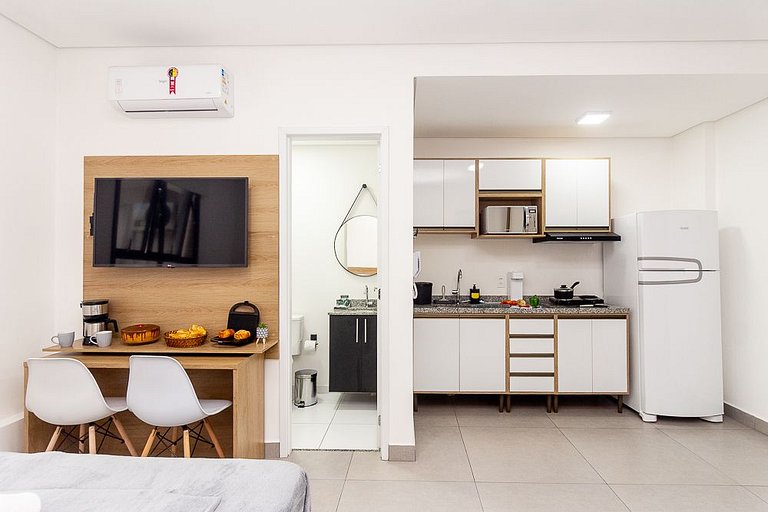 Apê no Centro SBC | Ar, Piscina, Academia e Vaga