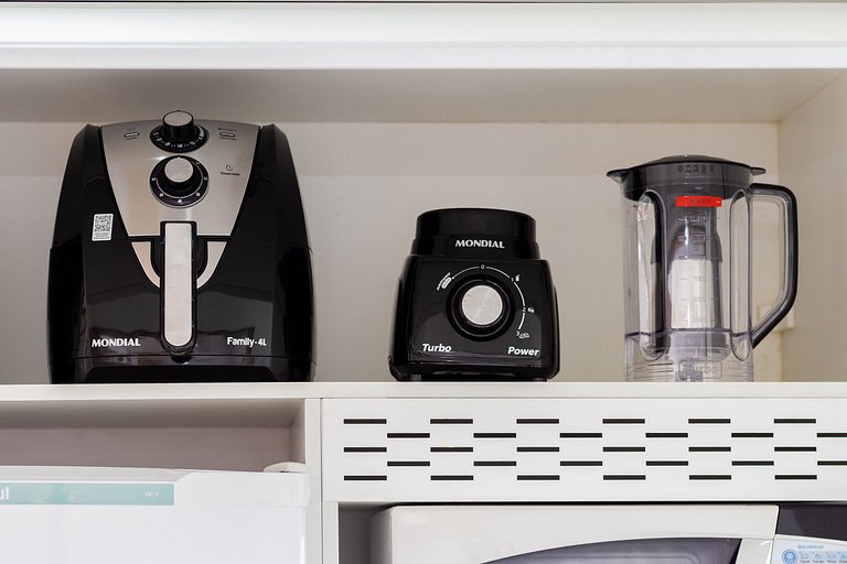 Apê Top | Varanda Chef c Churrasqueira + Vaga e AC