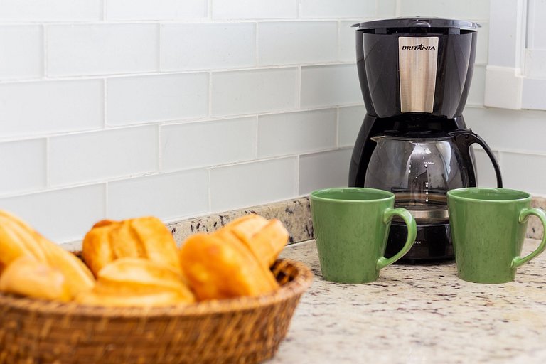 Apê Top | Varanda Chef c Churrasqueira + Vaga e AC