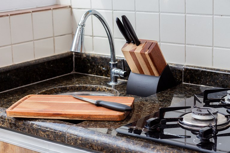 Apê Top | Varanda Chef c Churrasqueira + Vaga e AC