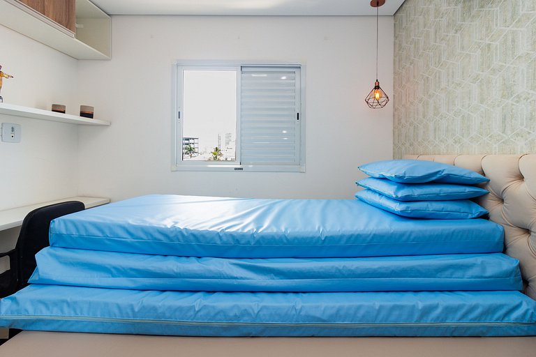 Apê Top | Varanda Chef c Churrasqueira + Vaga e AC