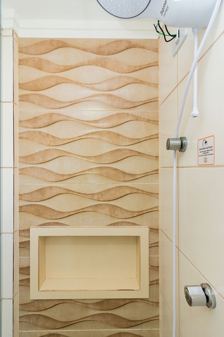 Apê Top | Varanda Chef c Churrasqueira + Vaga e AC