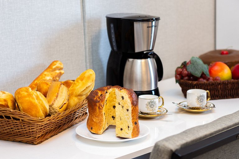 Studio a 2 min do Metrô c/ Varanda + Academia + Ar