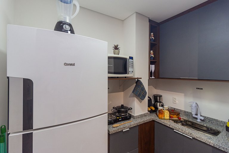 Studio Prime | Wi-Fi, Piscina, Academia e AC - SBC