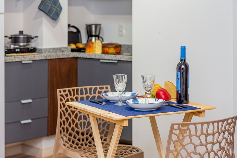Studio Prime | Wi-Fi, Piscina, Academia e AC - SBC