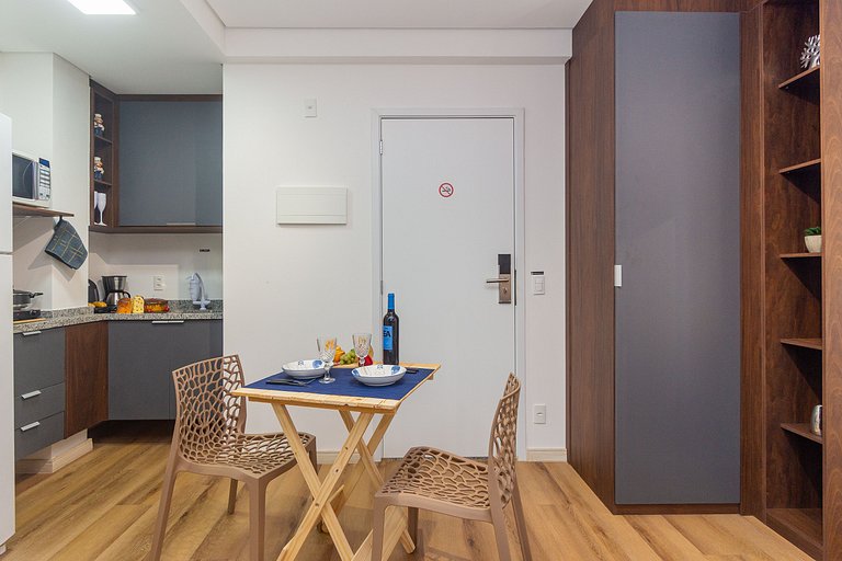 Studio Prime | Wi-Fi, Piscina, Academia e AC - SBC