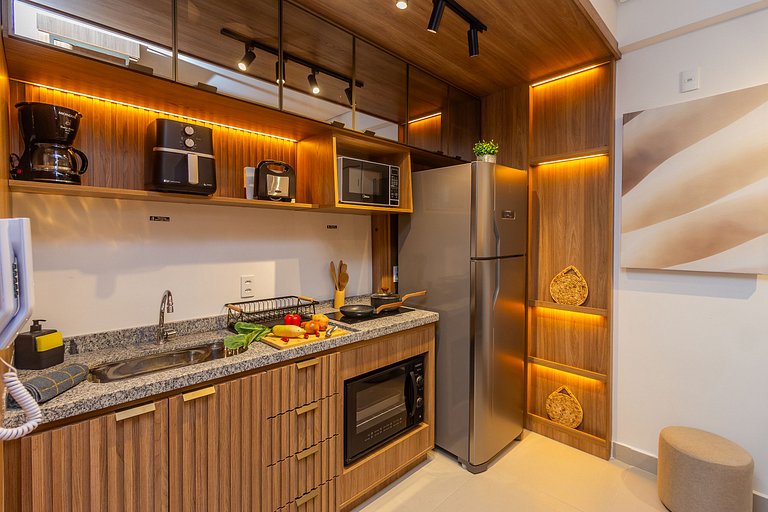 Studio Exclusivo em SBC | Piscina + Academia + AC