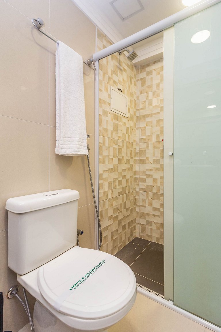 Apê Triplo SBC c/ Piscina + Vista + A/C e Wi-Fi