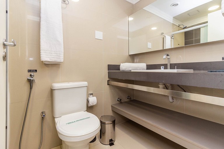 Apê TOP c/ Vista em SBC | Piscina + A/C e Wi-Fi