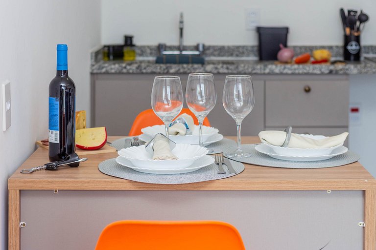 Apê TOP c/ Vista em SBC | Piscina + A/C e Wi-Fi
