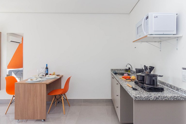 Apê TOP c/ Vista em SBC | Piscina + A/C e Wi-Fi