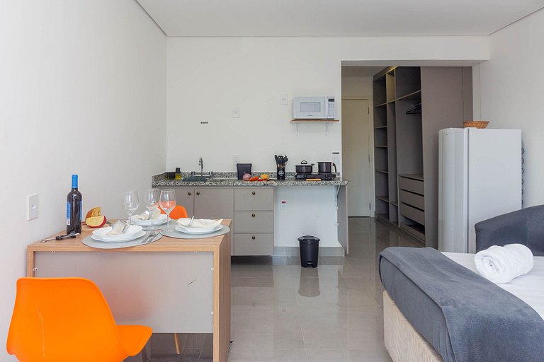 Apê TOP c/ Vista em SBC | Piscina + A/C e Wi-Fi