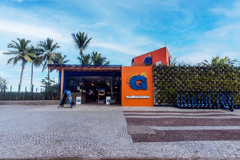 Pé na Areia c/ Vista Mar, Ar e Wi-Fi | Guilhermina