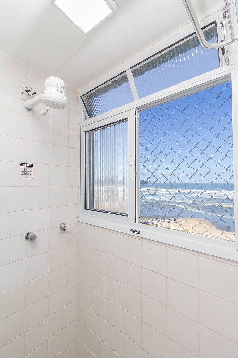 Pé na Areia c/ Vista Mar, Ar e Wi-Fi | Guilhermina
