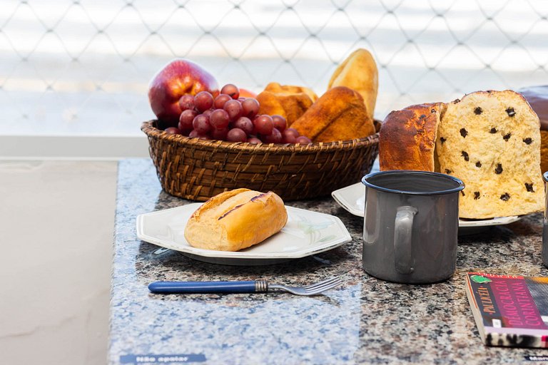 Pé na Areia c/ Vista Mar, Ar e Wi-Fi | Guilhermina