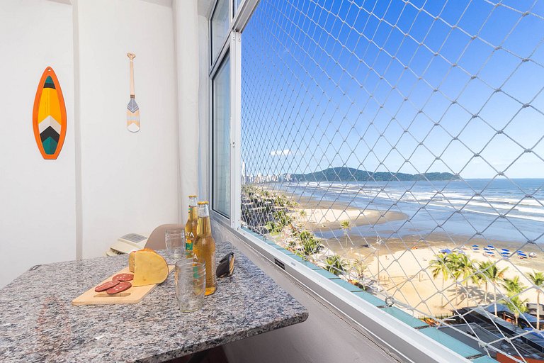Pé na Areia c/ Vista Mar, Ar e Wi-Fi | Guilhermina