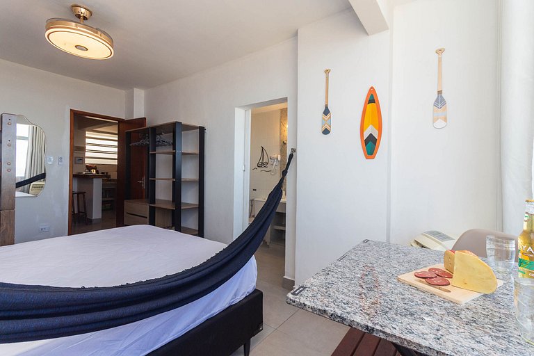 Pé na Areia c/ Vista Mar, Ar e Wi-Fi | Guilhermina