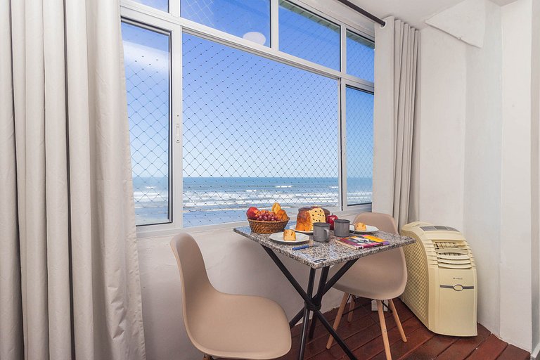 Pé na Areia c/ Vista Mar, Ar e Wi-Fi | Guilhermina