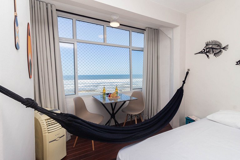 Pé na Areia c/ Vista Mar, Ar e Wi-Fi | Guilhermina