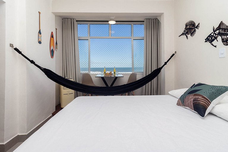 Pé na Areia c/ Vista Mar, Ar e Wi-Fi | Guilhermina