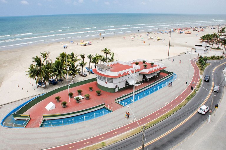 Pé na Areia c/ Vista Mar, Ar e Wi-Fi | Guilhermina