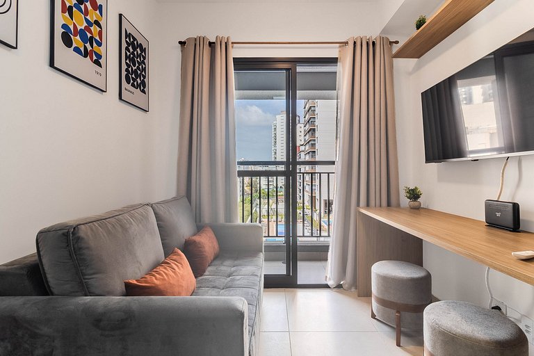 Apê c/ Wi-Fi | Bairro Residencial + Congonhas 4 km