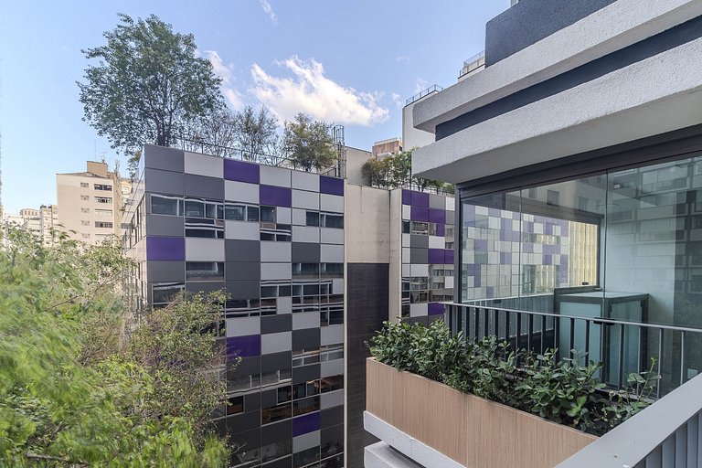 Studio Pinheiros A/C + Wi-Fi | Metrô Oscar Freire