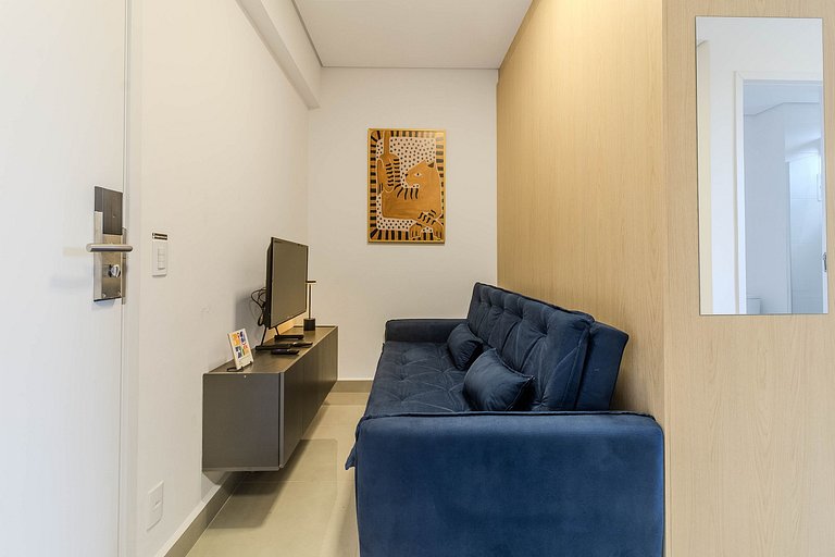 Studio Centro SBC | Lazer completo + AC + Wi-Fi