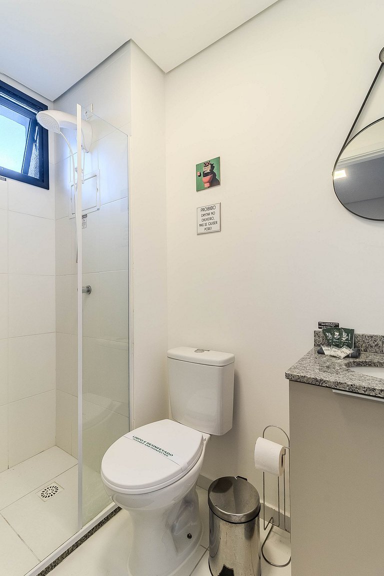 Studio Centro SBC | Lazer completo + AC + Wi-Fi