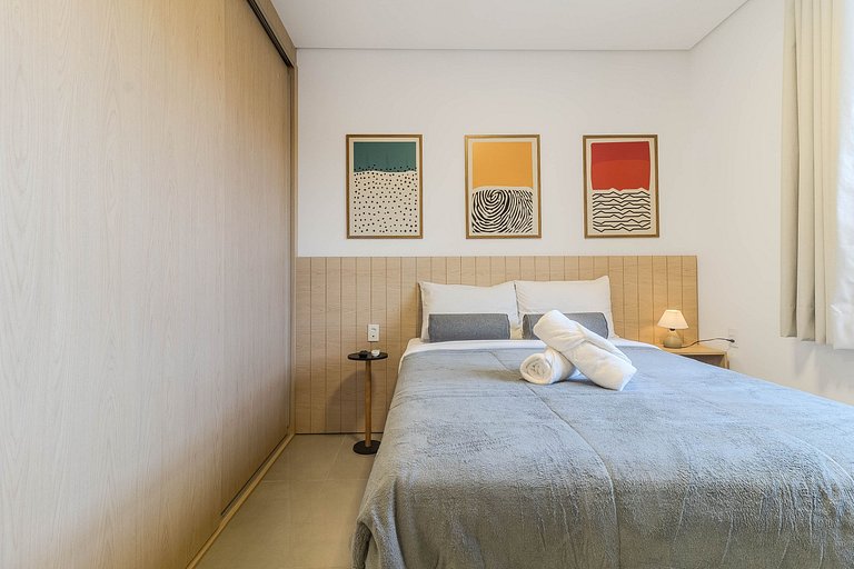 Studio Centro SBC | Lazer completo + AC + Wi-Fi
