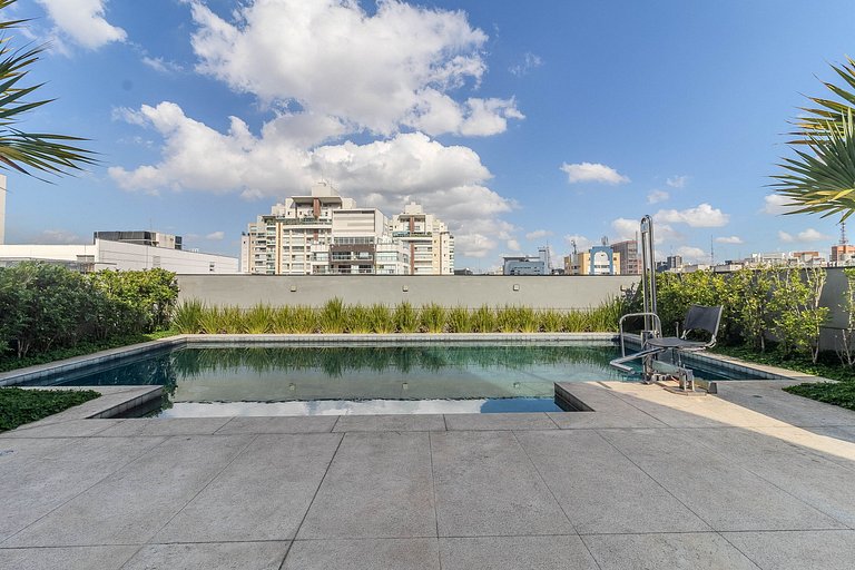 Studio c/ Piscina perto do Metrô e da Av. Paulista